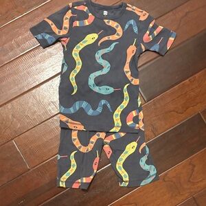 Tea Collection Multicolor Snake Print Pajama Set